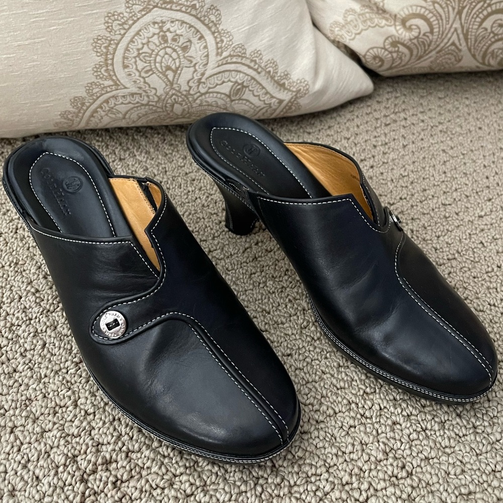 Cole Haan Devon Leather Clog Mule Slides - Like N… - image 1